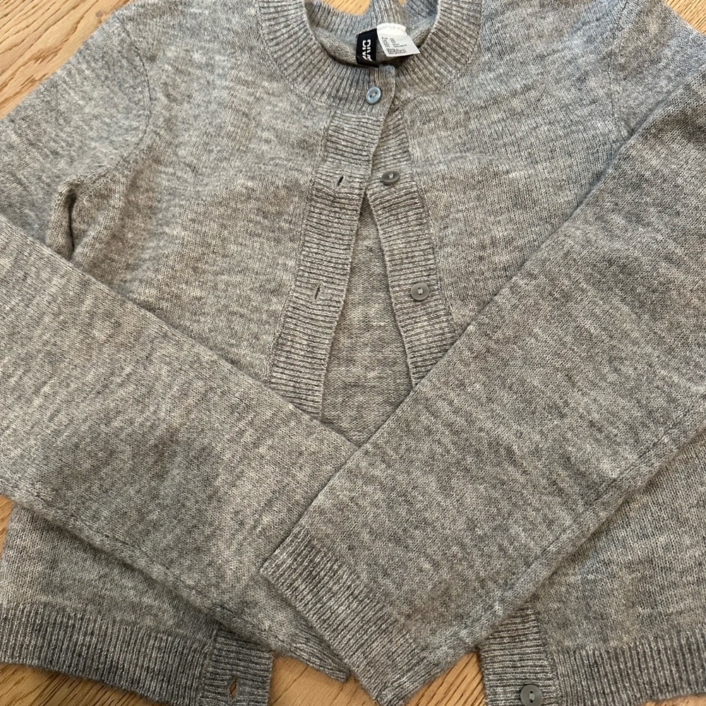H&M Gray Button-Up Cardigan - Picture 4 of 4